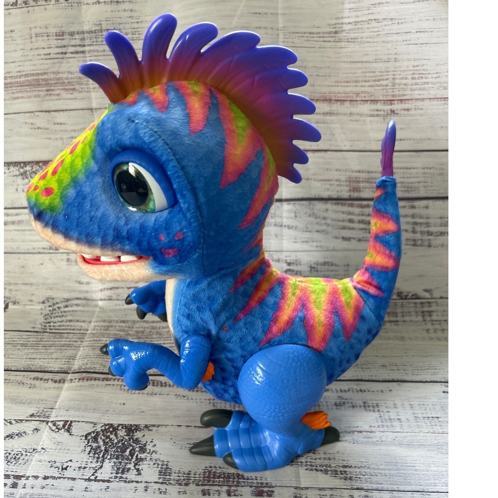 FurReal Friends Munchin' Rex Character Figure Blue Interactive Dino Toy WORKS
